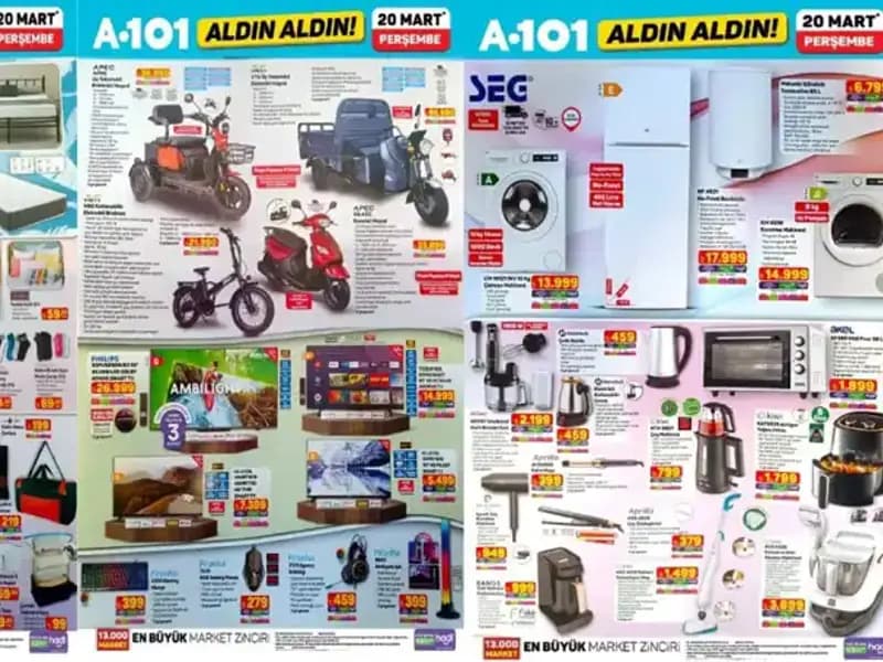 A101 Aktüel Kataloğu 20 Mart'ta Neler Sunuyor? Kaçırmayın!