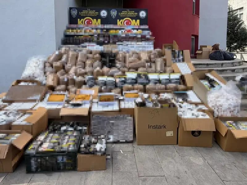 Adana'da Sigara Kaçakçılarına Yönelik Operasyon Gerçekleşti