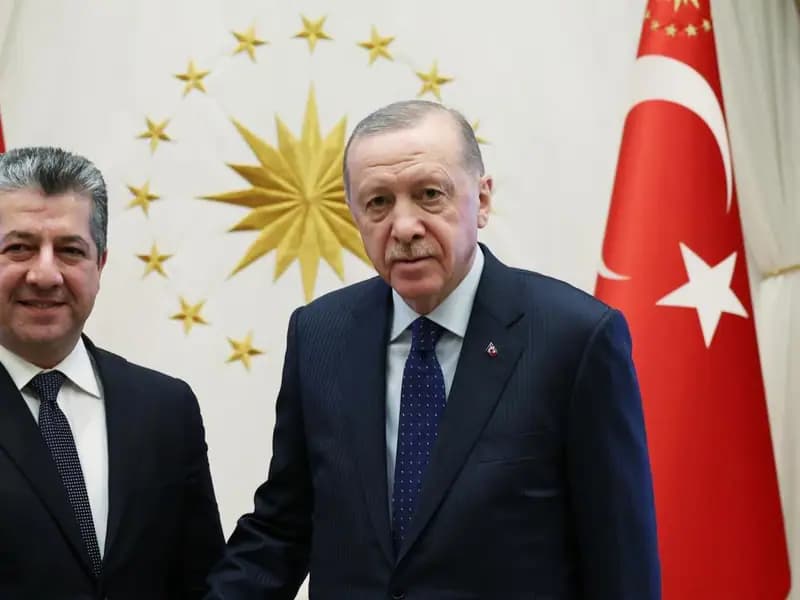 Cumhurbaşkanı Erdoğan, IKBY Başbakanı Barzani ile görüştü.