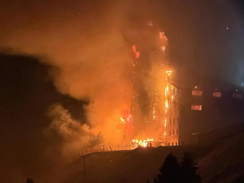 Kartalkaya Kayak Merkezi'nde Otel Yangını: 3 Ölü, 21 Yaralı