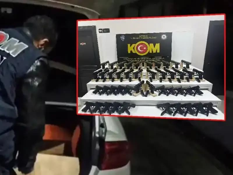 Mersin'de Şok Edici Buluntu: Araç İçinde Silah Deposu bulundu!