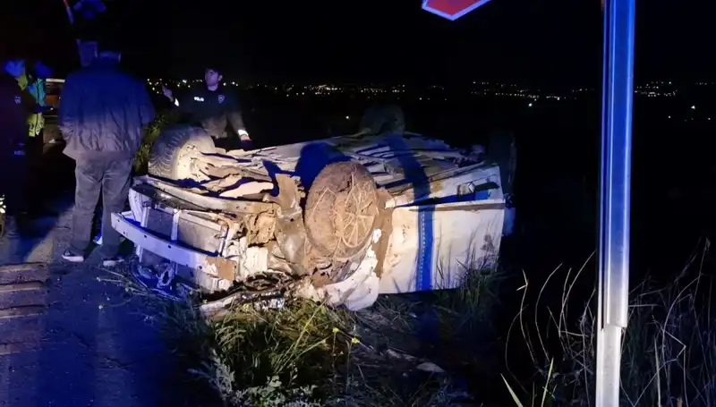 Otomobil Şarampole Devrildi: Trajik Kaza Sonrası 1 Ölü, 3 Yaralı