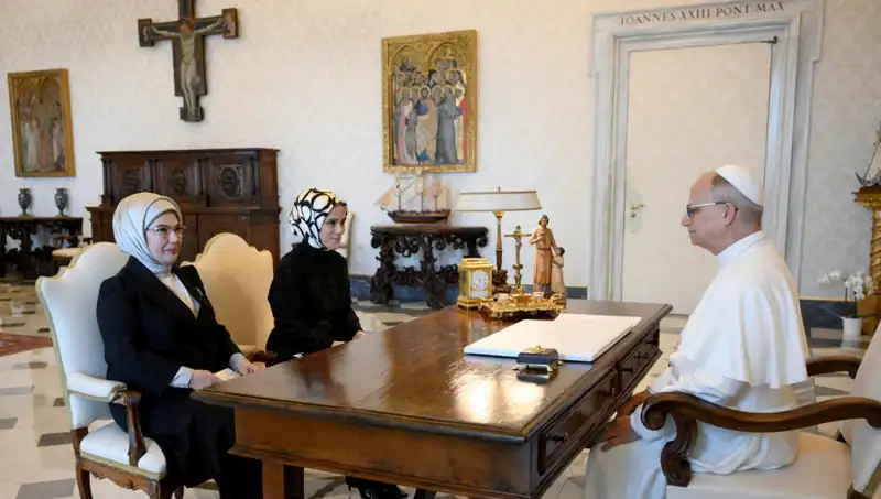 Emine Erdoğan ve Papa Leo: Gazze Üzerine Önemli Görüşme