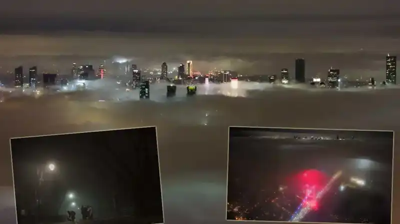 İstanbul'un Görsel Şölene Dönüşen Sis Manzarası