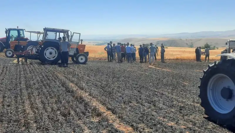 Yozgat’ta 100 Dönüm Tarım Alanı Kül Oldu: Çiftçilerin Umutları Sorgulanıyor