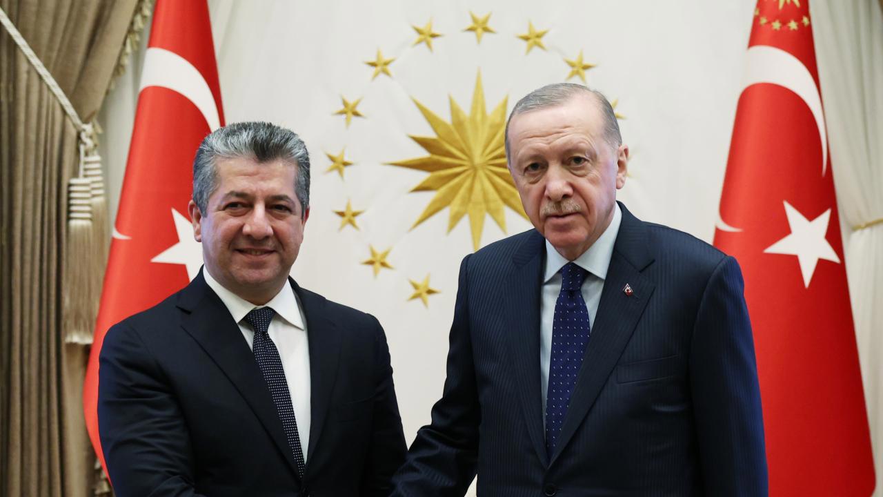 Cumhurbaşkanı Erdoğan, IKBY Başbakanı Barzani ile görüştü.